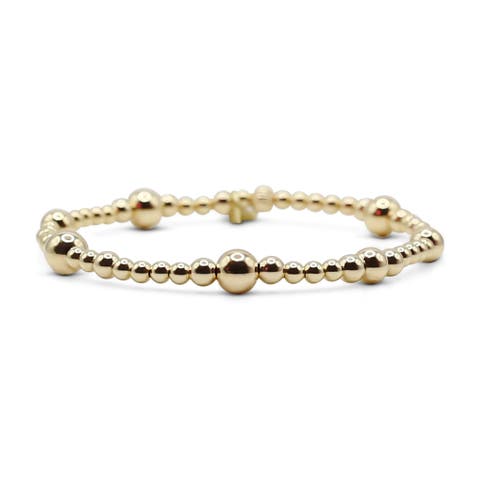 Luna Gold Filled Beaded Bracelet