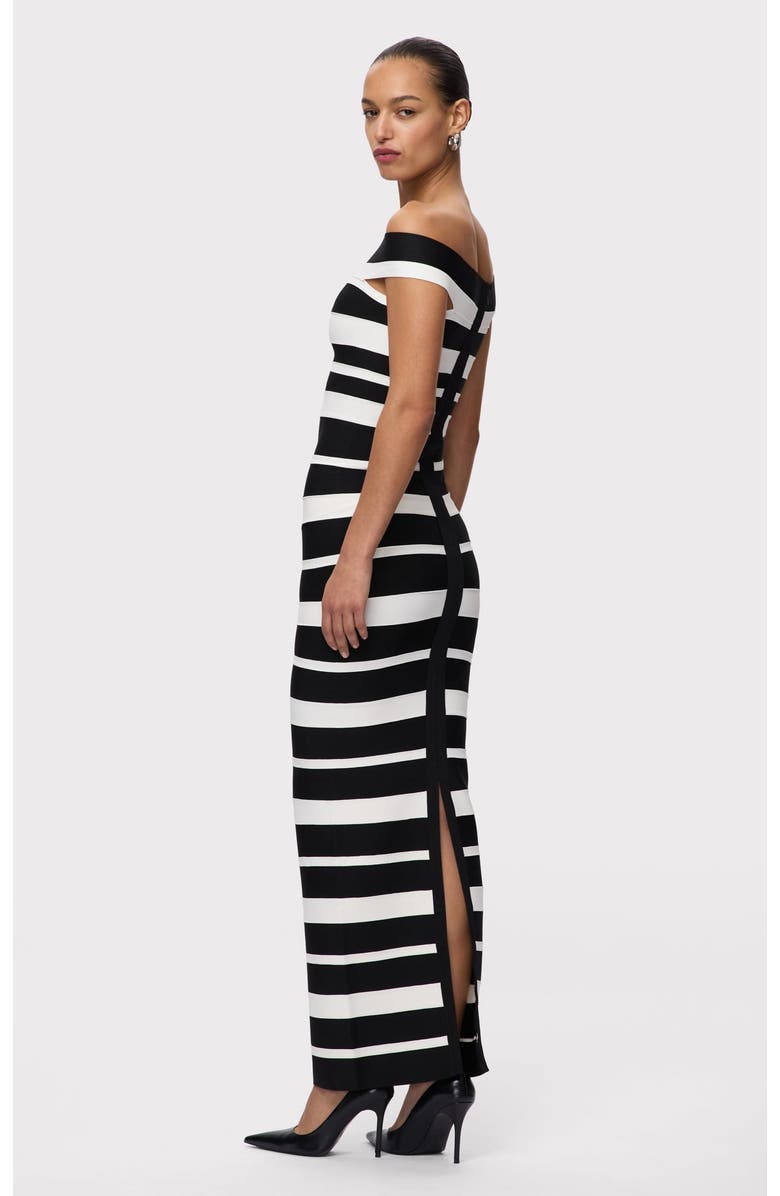 Herve Leger The Kiva Gown, Alternate, color, Black Alabaster