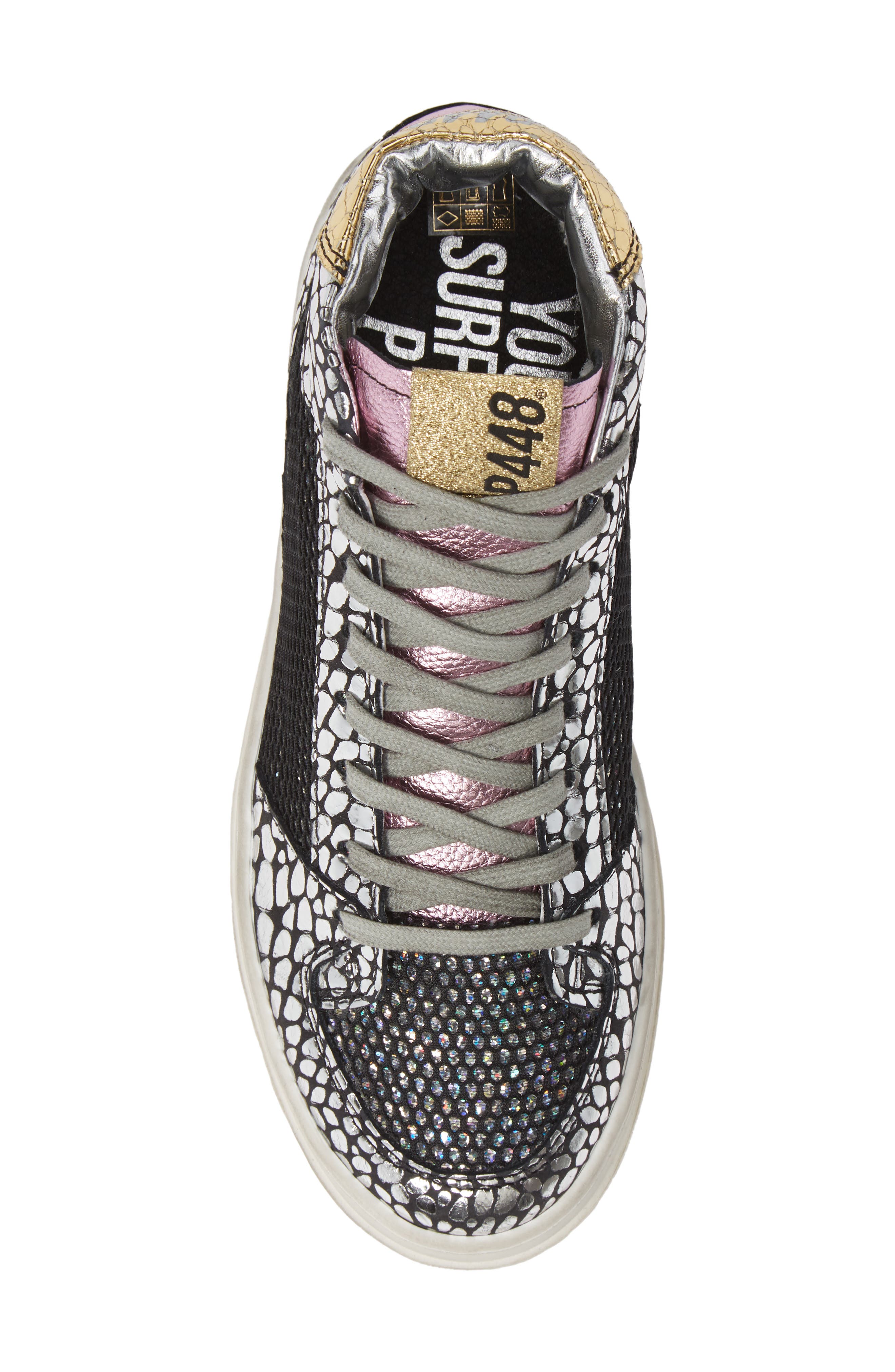 P448 Queens Mid Sneaker, Alternate, color, 