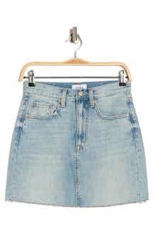 Pistola Skye High Waist Denim Miniskirt