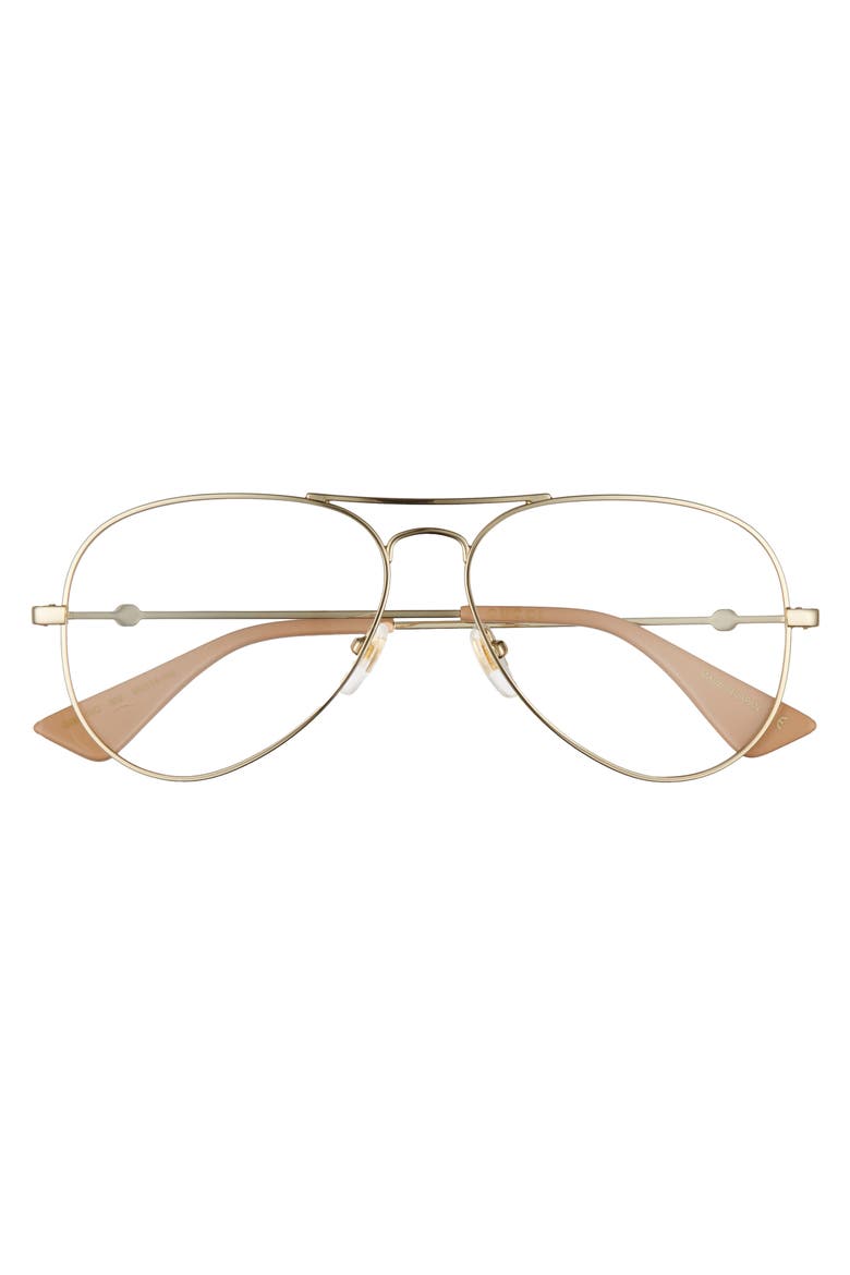 58mm Pilot Optical Glasses, Alternate, color, GOLD