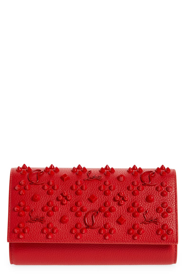 Paloma Loubinthesky Calfskin Wallet on a Chain, Main, color, R297 LOUBI/ LOUBI