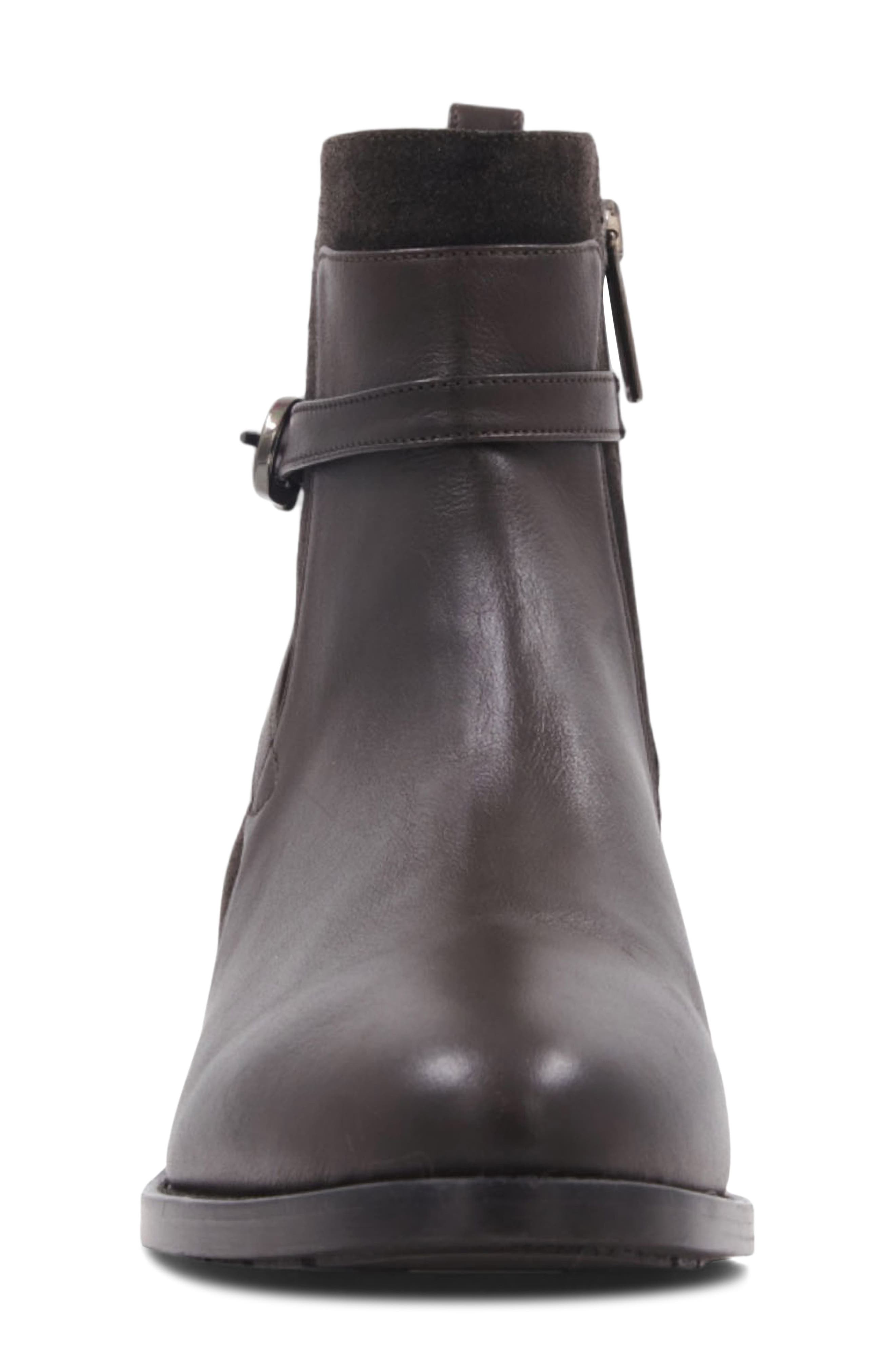 Aquatalia Nettie Weatherproof Bootie, Alternate, color, Espresso Leather/ Suede