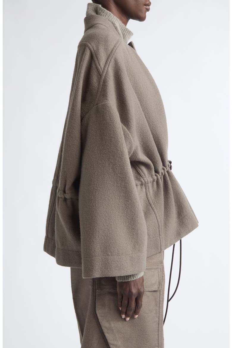 Sail Oversize Wool Flannel Jacket, Alternate, color, DUST