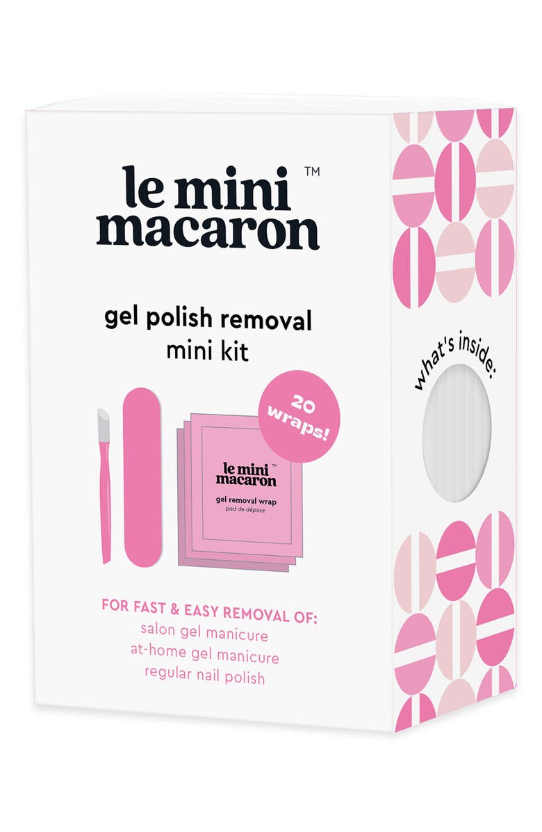 Le Mini Macaron Mini Gel Nail Polish Removal Set, Alternate, color, 