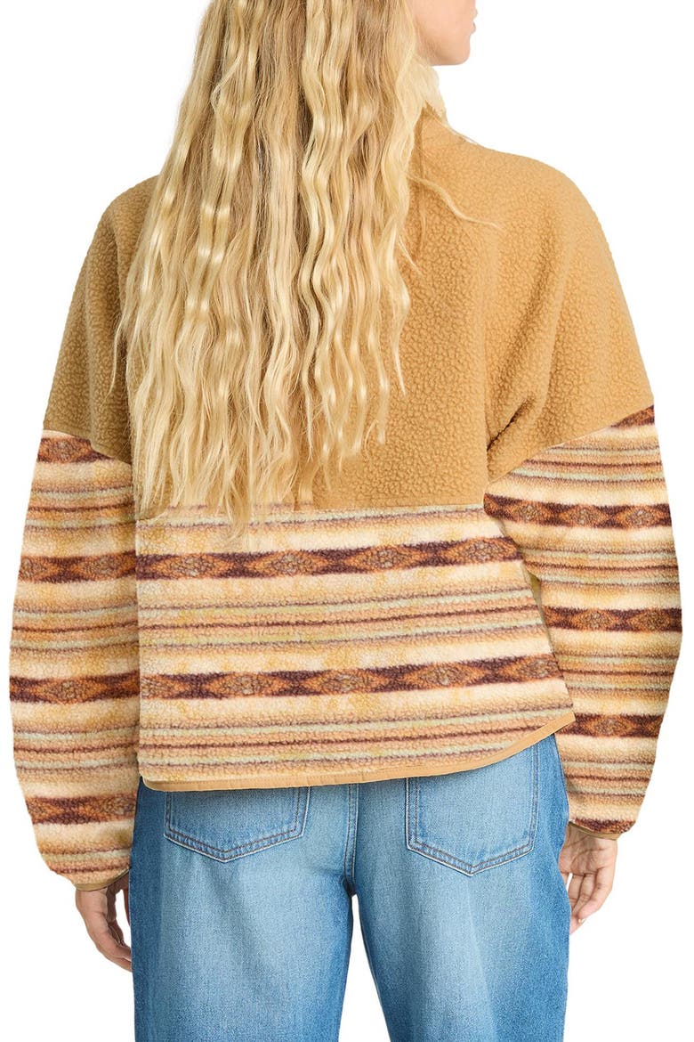 Popoyo Sherpa Jacket, Alternate, color, CURRY