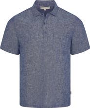 Onia Josh Linen & Cotton Blend Popover Shirt