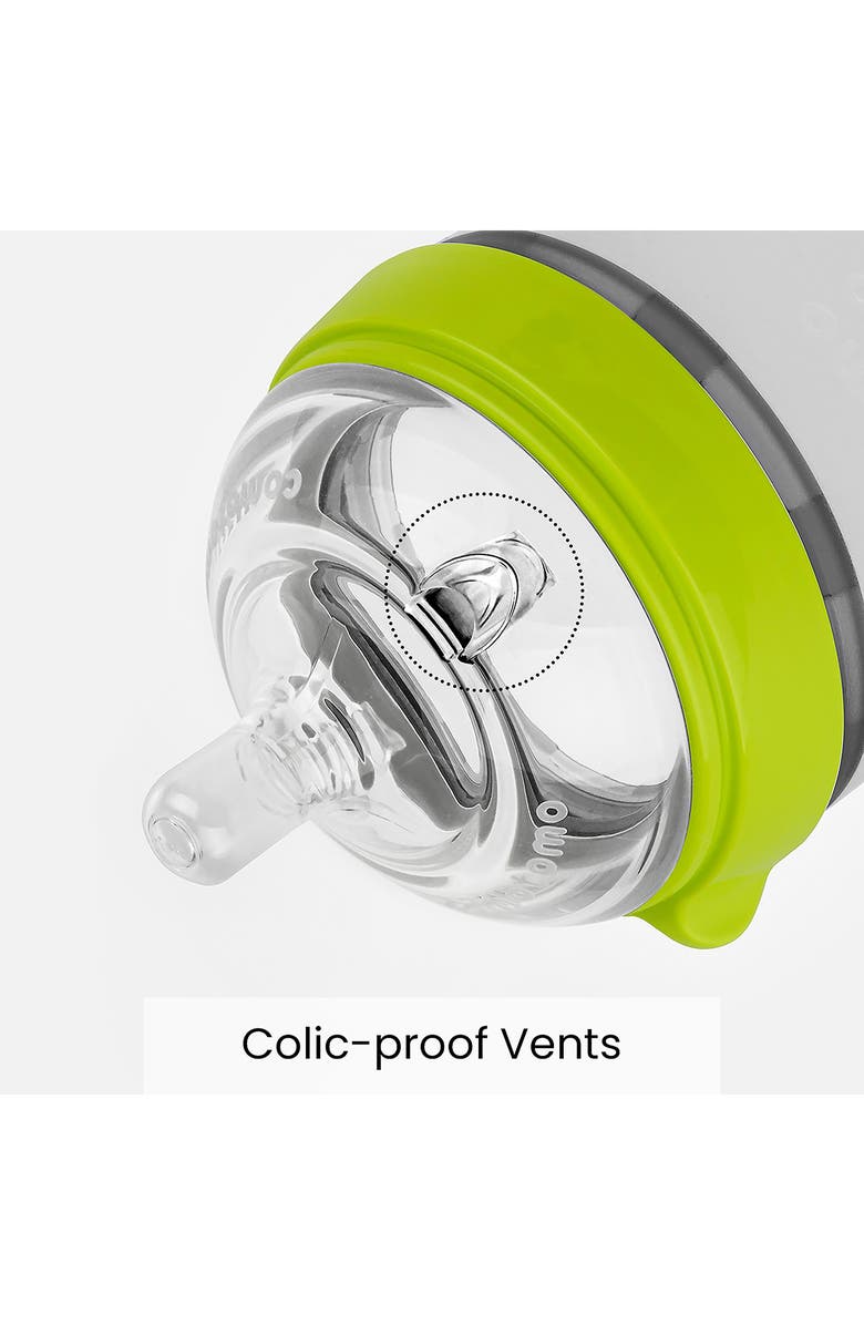 Comotomo Baby Slow Flow Bottles, Alternate, color, Green