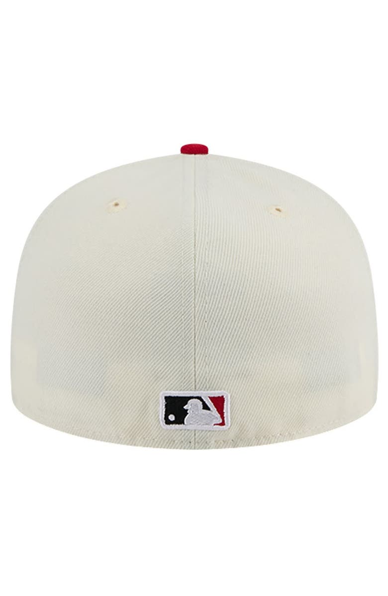 New Era Men's New Era White Cincinnati Reds Evergreen Chrome 59FIFTY Fitted Hat, Alternate, color, 