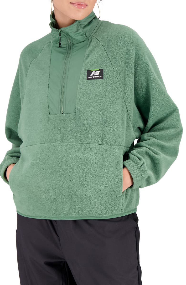 New Balance NB AT Polar Fleece Half Zip Pullover, Main, color,
