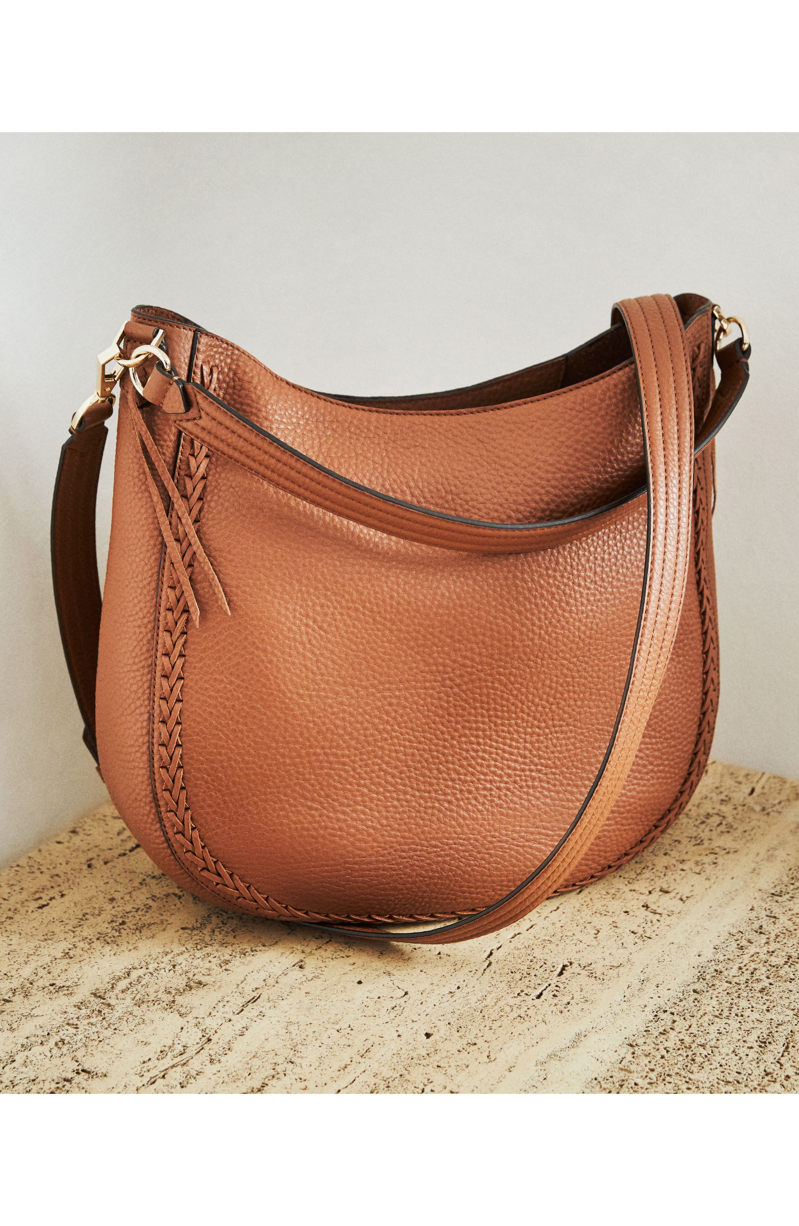 Rebecca Minkoff Unlined Convertible Whipstitch Hobo, Alternate, color, 