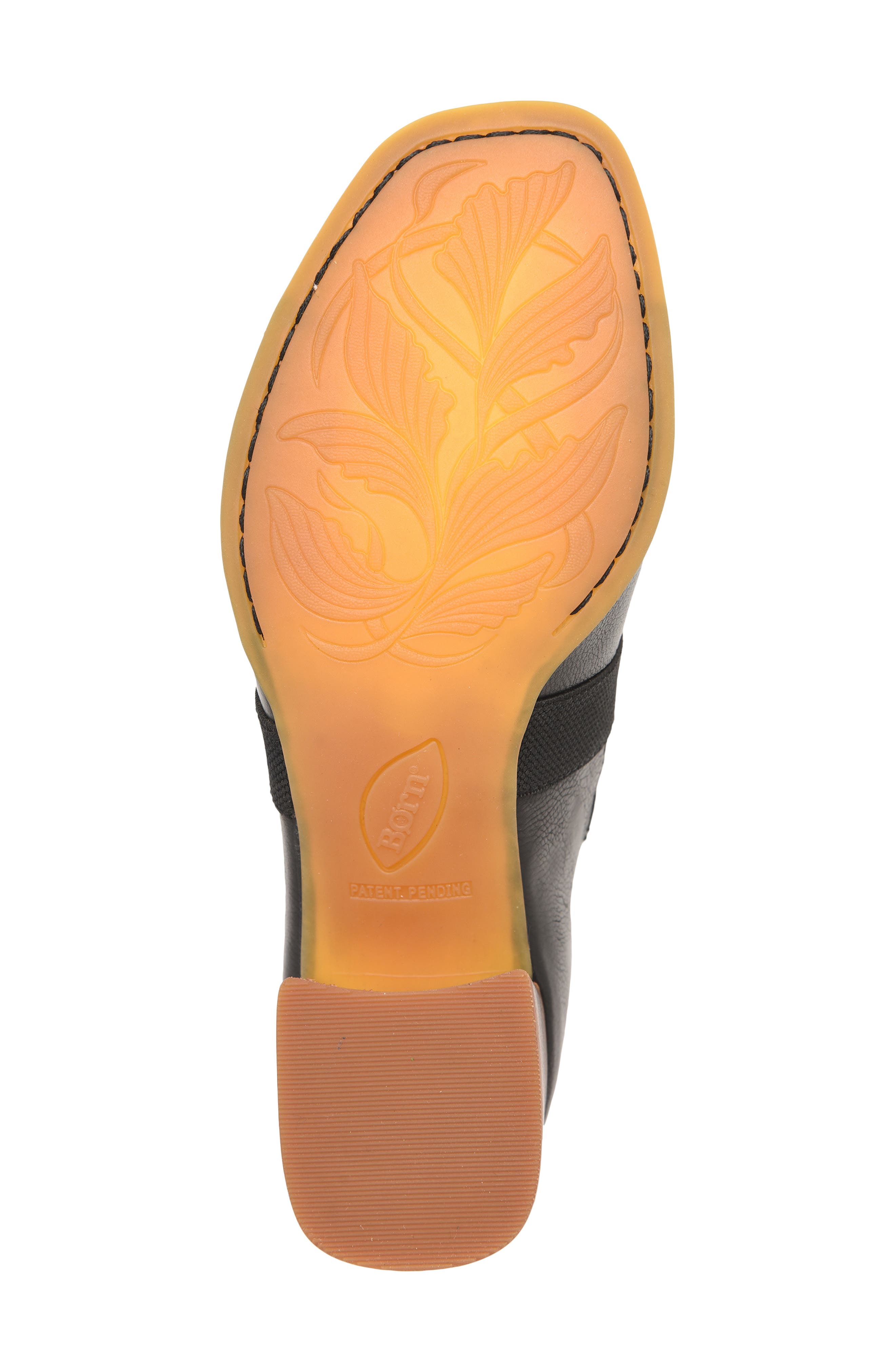 Børn Searing Stacked Heel Sandal, Alternate, color, Black Leather