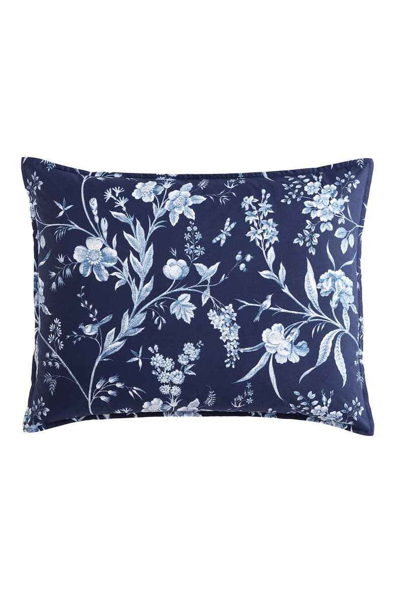 Branch Toile & Sham Set, Alternate, color, PORCELAIN BLUE