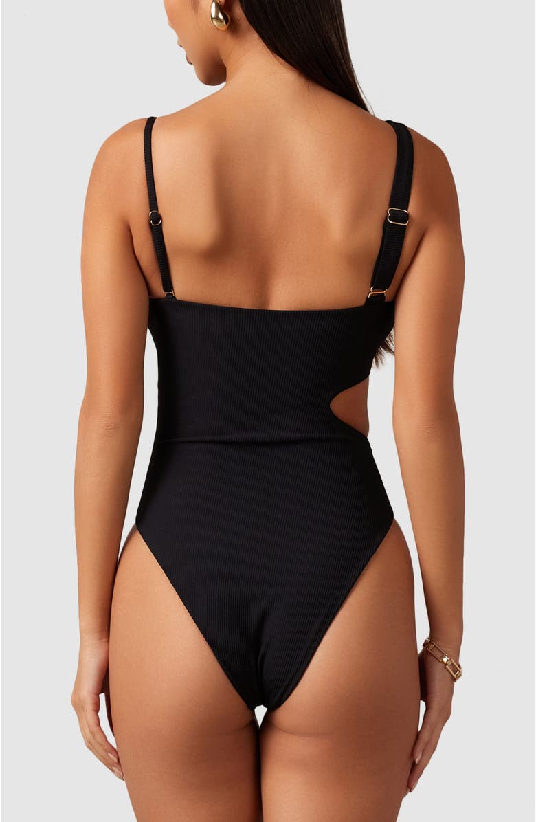 MBM Swim Dawn One-Piece Swimsuit, Alternate, color, Black