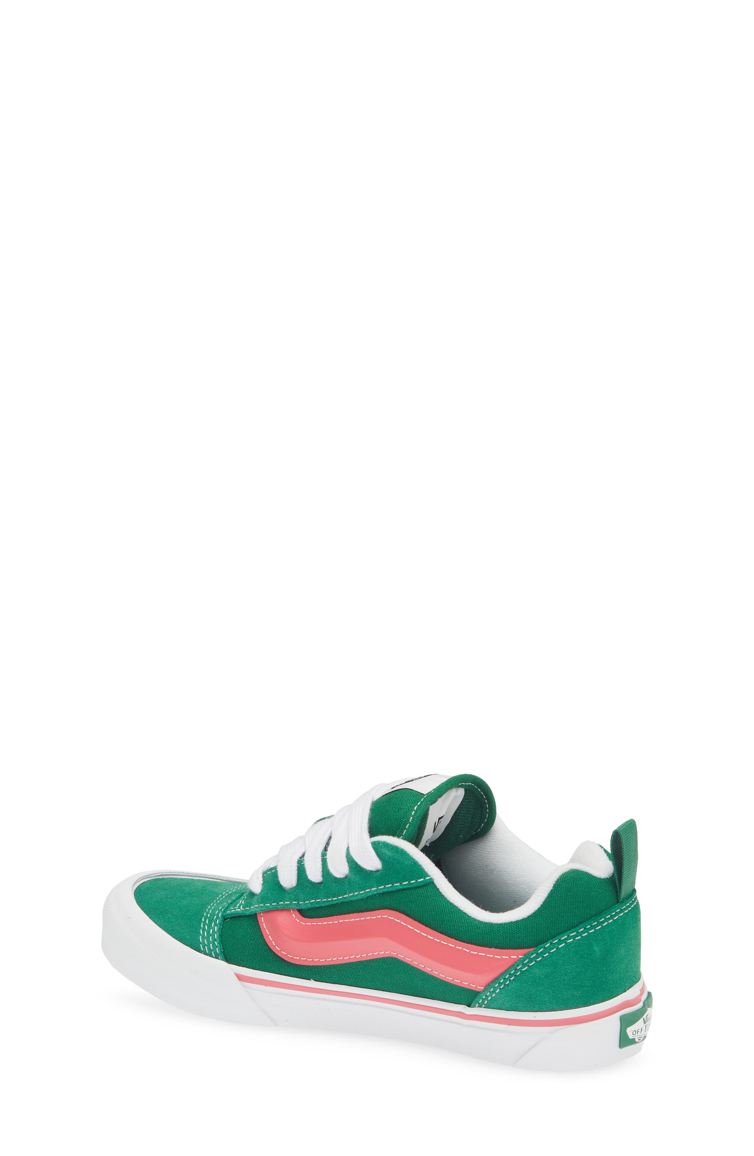 Kids' Knu Skool Sneaker, Alternate, color, GREEN/PINK