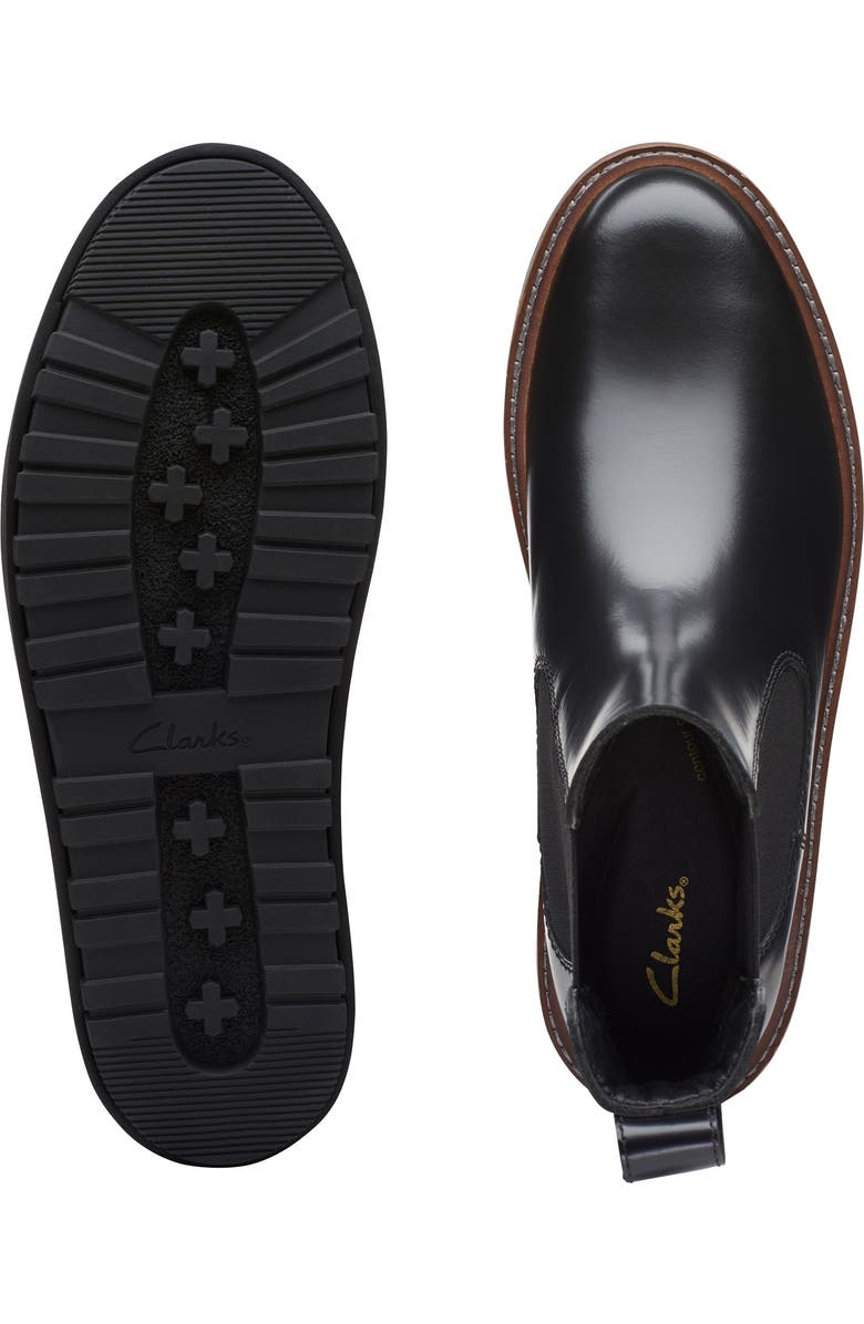 Clarks<sup>®</sup> OriannaW Lace Ankle Bootie, Alternate, color, Black Leather