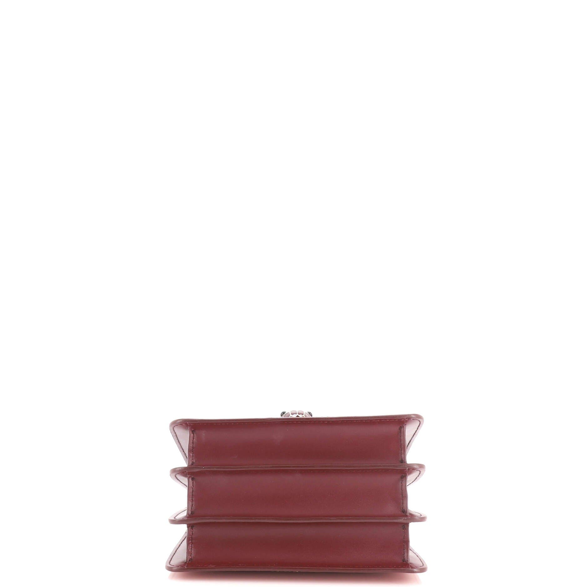 Serpenti Forever Top Handle Bag Leather Small, Alternate, color, Pink