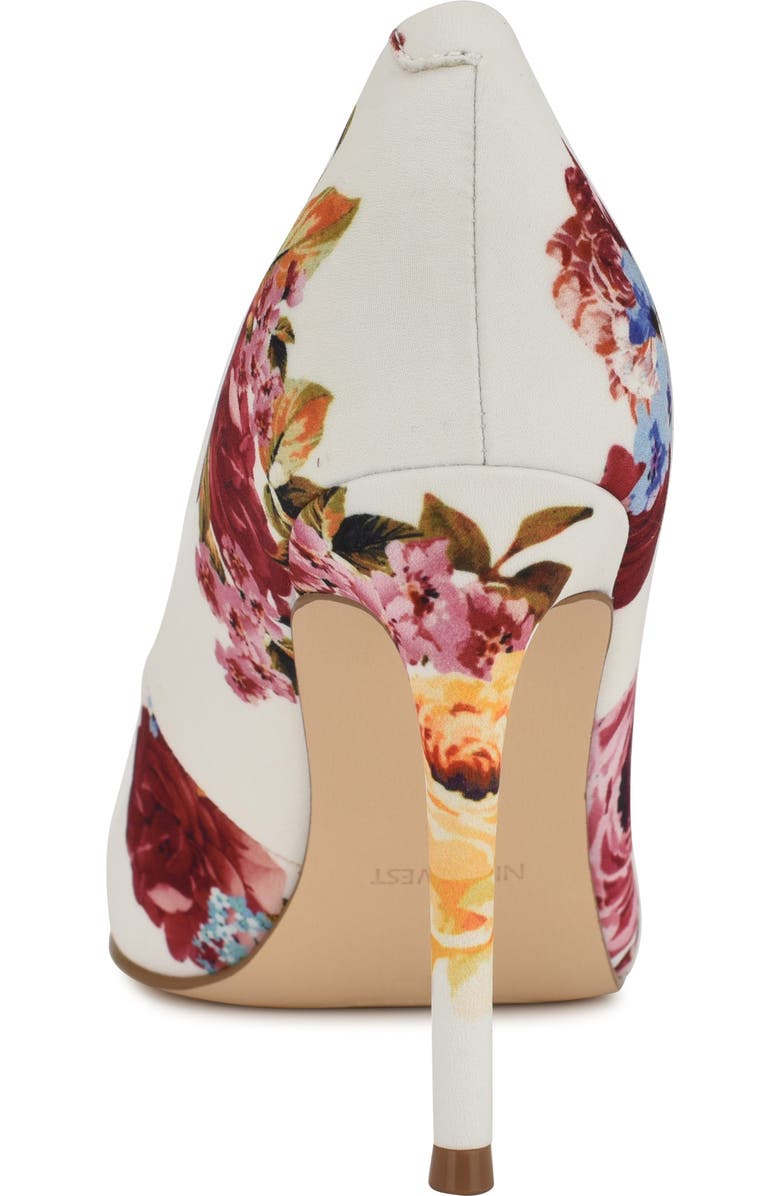 Nine West Fresh Pointed Toe Pump, Alternate, color, White Floral