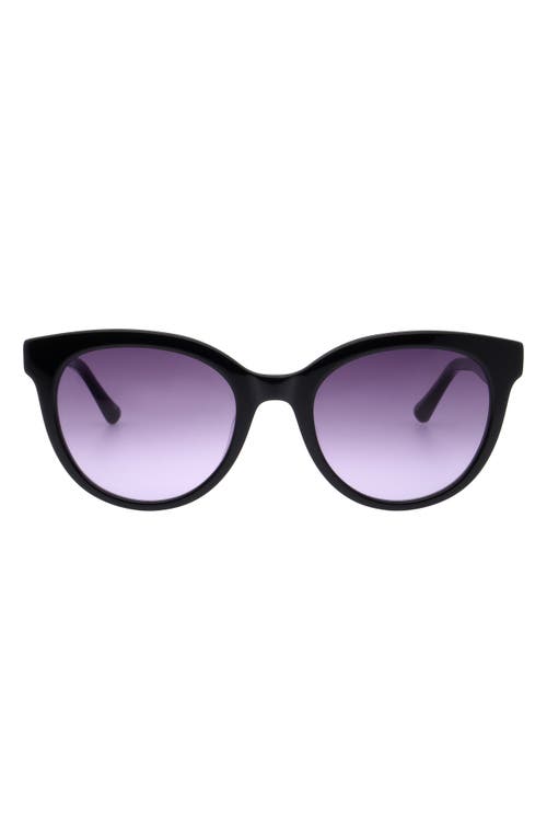 Florence By Mills 51mm Round Sunglasses In Black