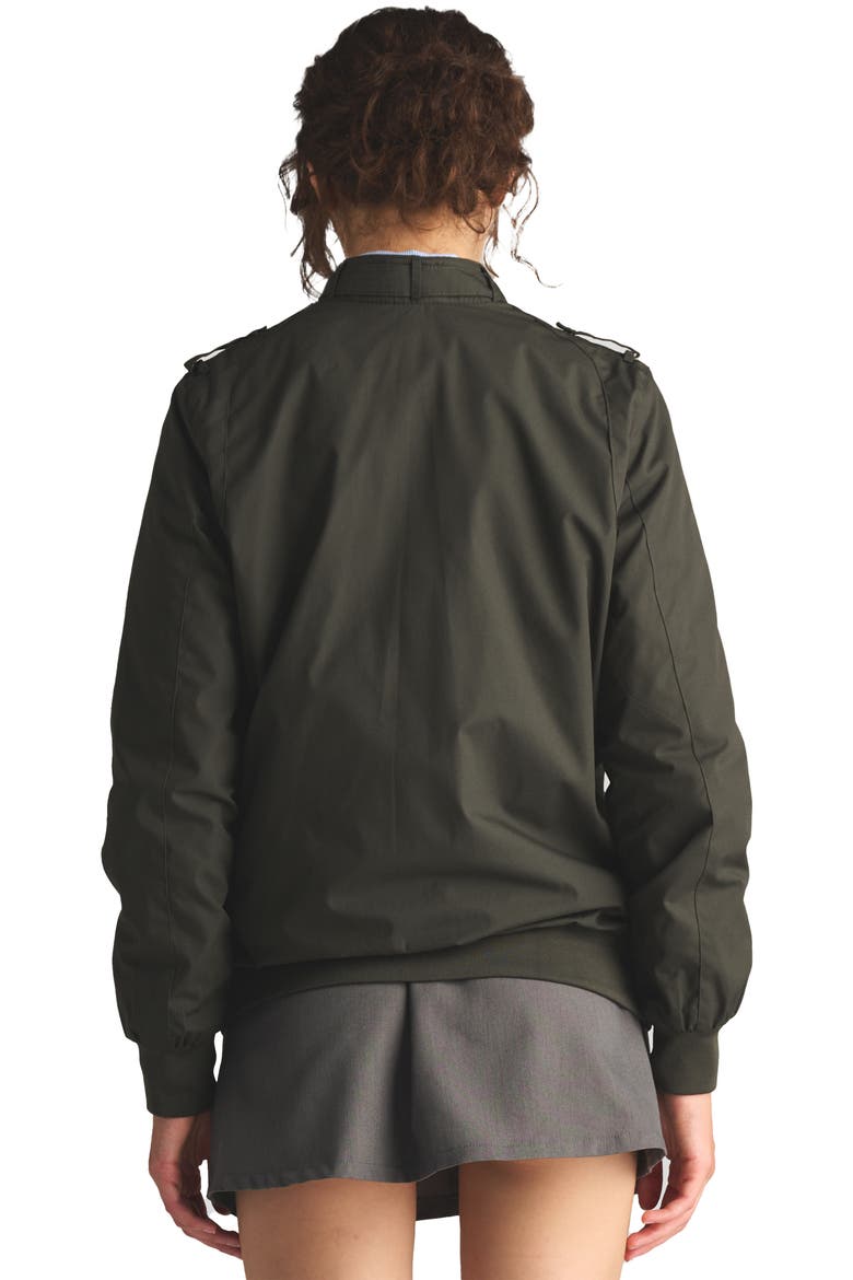 Classic Iconic Racer Jacket, Alternate, color, Dark green