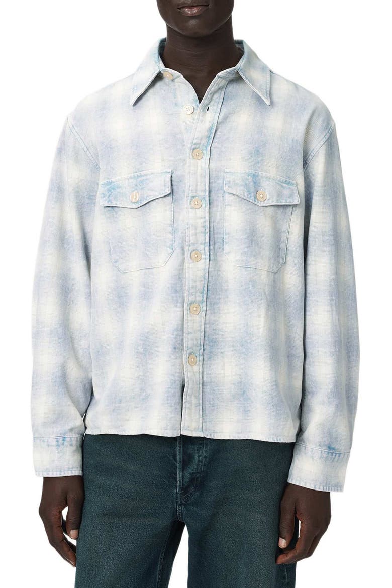 Santos Stripe Embroidered Graphic Cotton Button-Up Shirt, Main, color, PARMA