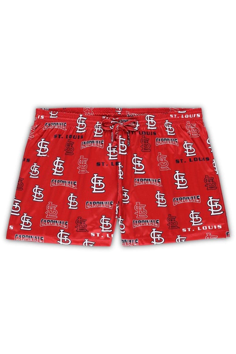 Women's Concepts Sport White/Red St. Louis Cardinals Plus Size Tank Top & Shorts Sleep Set, Alternate, color, White