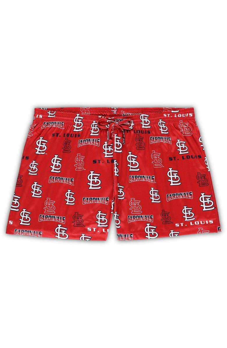 CONCEPTS SPORT Women's Concepts Sport White/Red St. Louis Cardinals Plus Size Tank Top & Shorts Sleep Set, Alternate, color, White