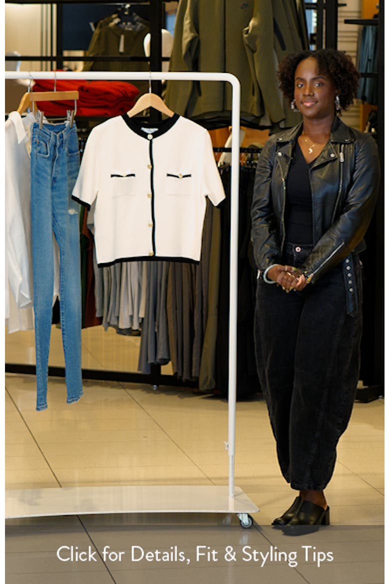 Contrast Trim Short Sleeve Cardigan video