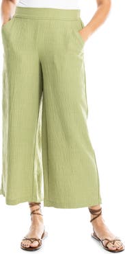 MAX STUDIO Textured Wide Leg Pants