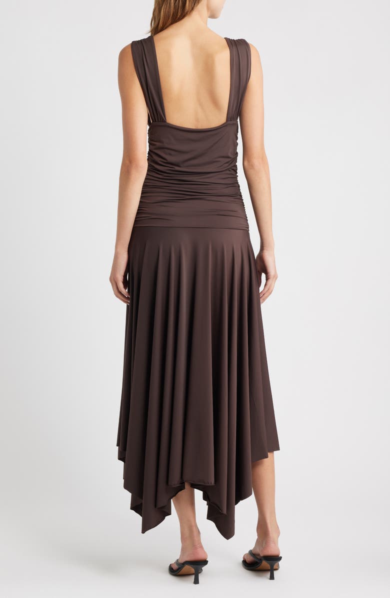 MANGO Myri Sleeveless Maxi Dress, Alternate, color, Brown