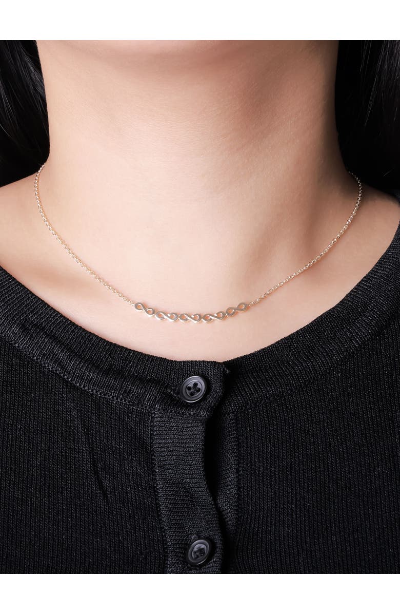 DEVATA Infinity Chain Necklace in 14K Gold, Alternate, color, Yellow Gold
