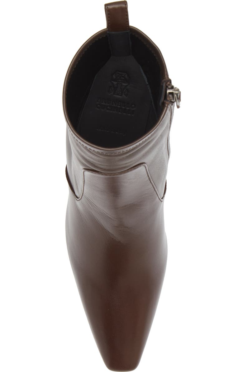 Brunello Cucinelli Monili Heel Bootie, Alternate, color,