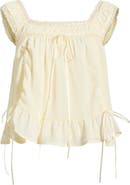 Princess Polly Elusia Lace Trim Ruched Top