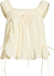 Princess Polly Elusia Lace Trim Ruched Top