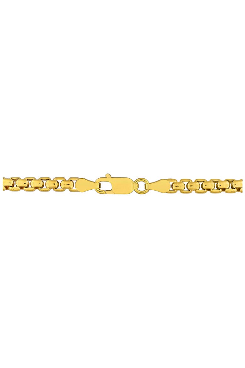 Box Link Chain Bracelet, Alternate, color, GOLD
