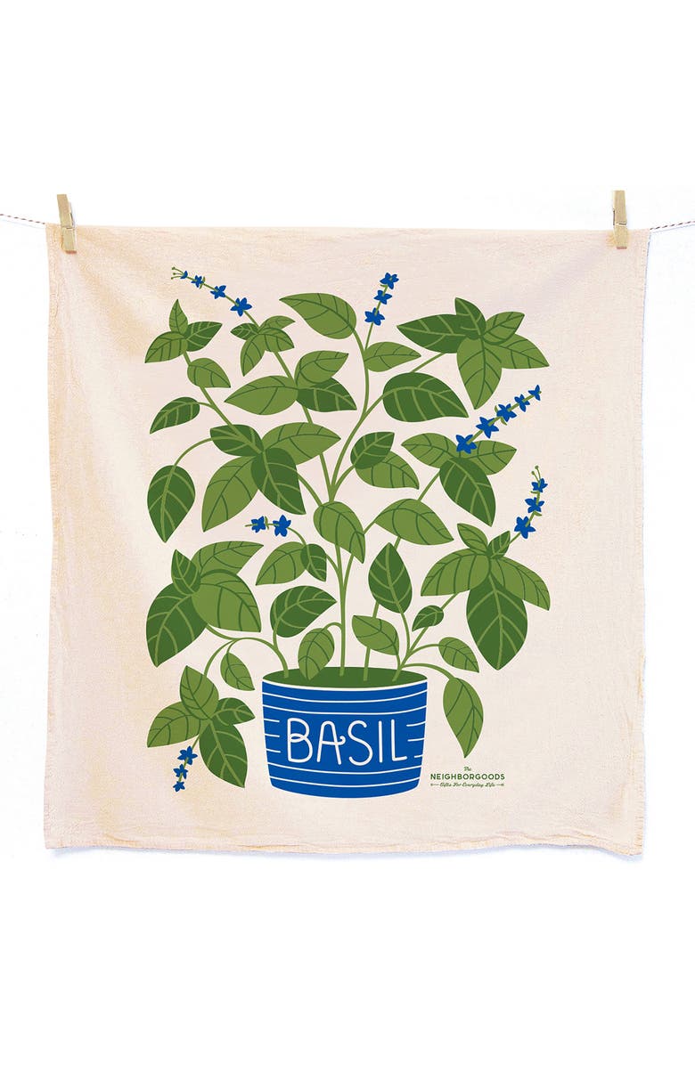 The Neighborgoods Set of 2 Tomato & Basil Dish Towels, Alternate, color, 