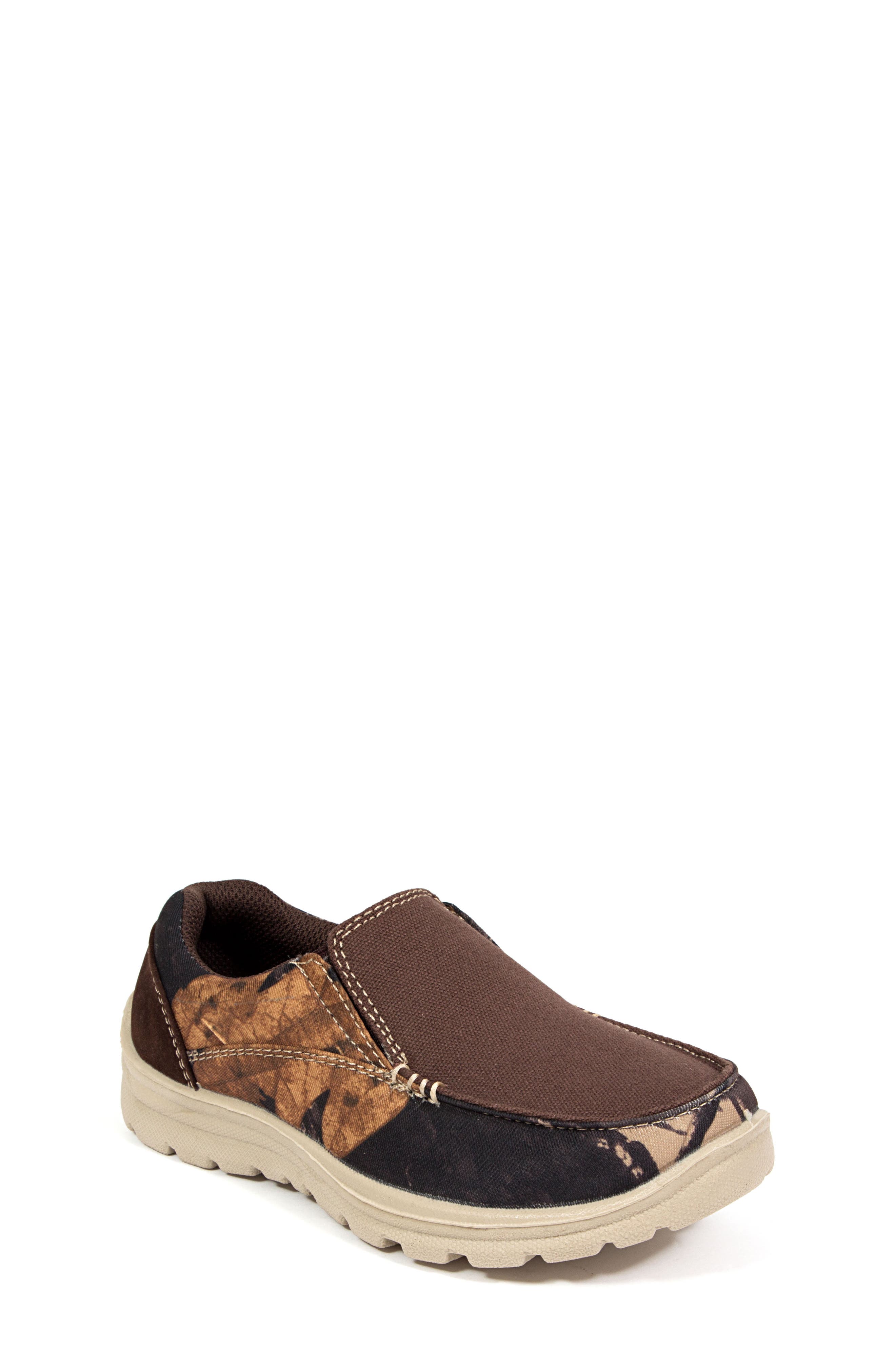 Kids' Alvin Casual Slip-On Sneaker, Main, color, BROWN/ BROWN CAMO