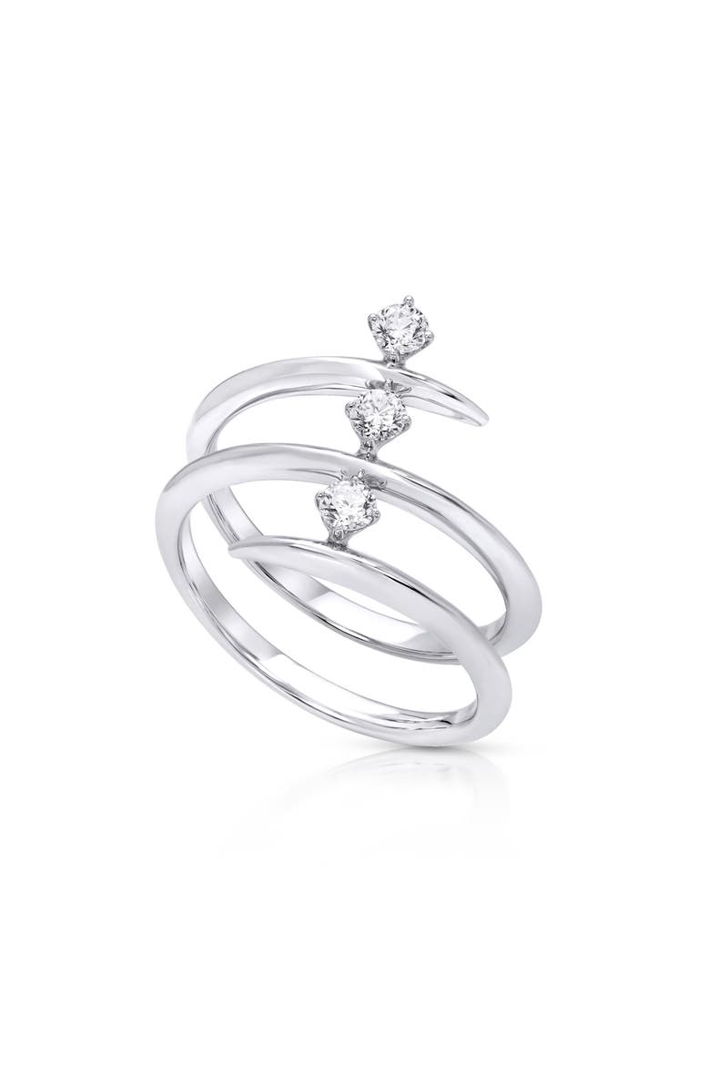 Diamond Wrap Ring, Main, color, 18K WHITE GOLD