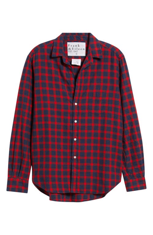 Frank & Eileen Eileen Relaxed Button-up Shirt In Purple