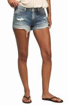 Lucky Brand Festival Ripped Denim Cutoff Shorts