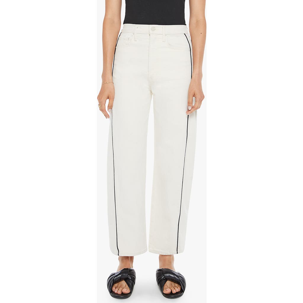 Mother Half Piped Ankle Wide Leg Jeans In Act Natural In Act Natural
