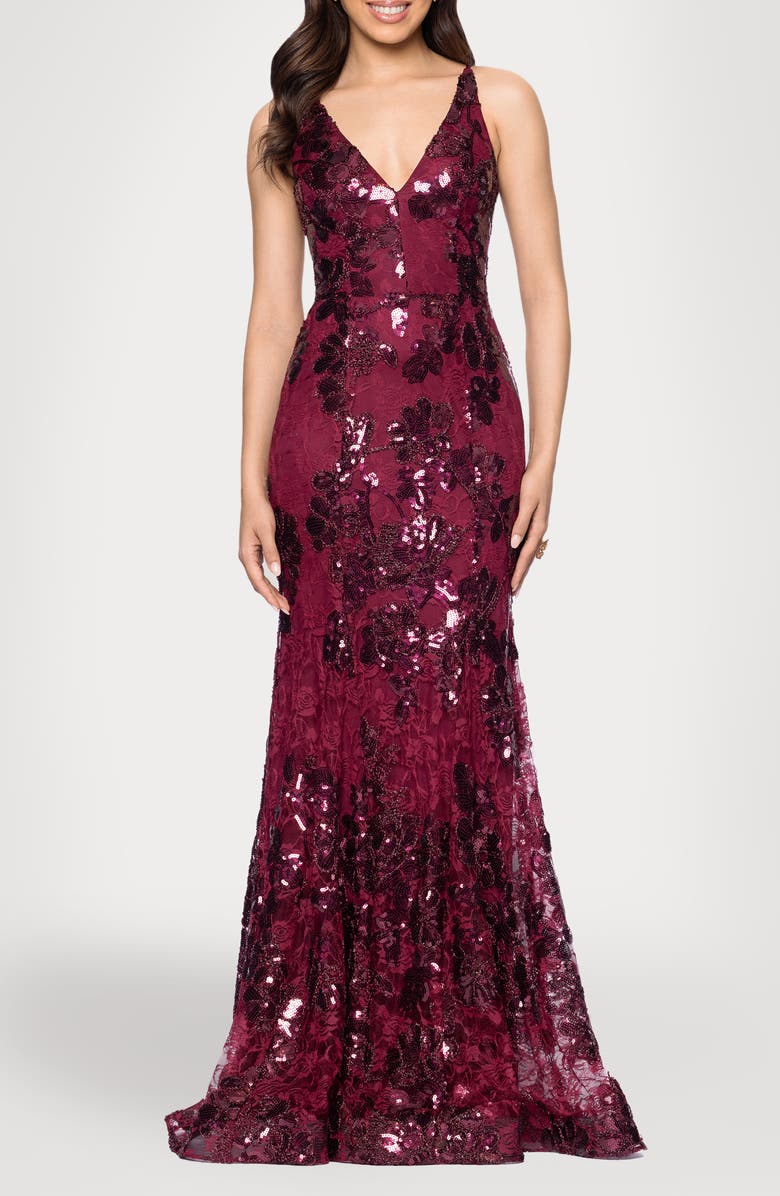 Blondie Nites Sequin Lace Gown, Main, color, 