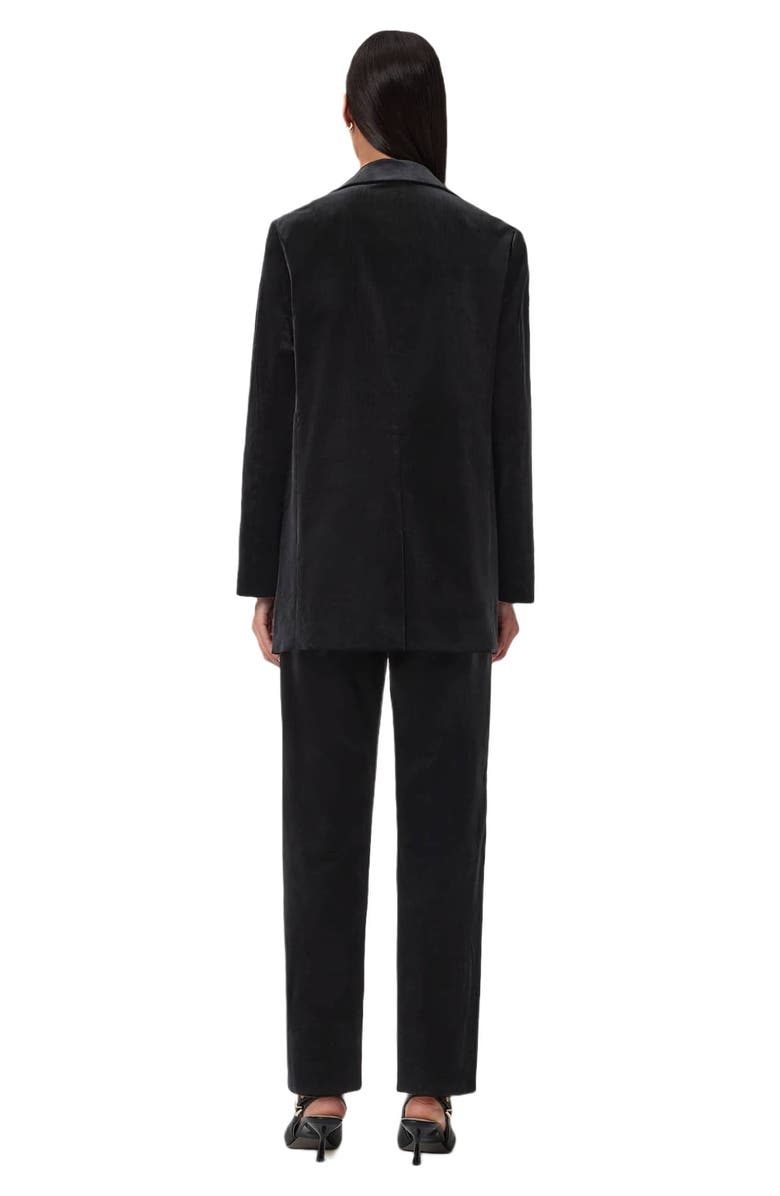 AllSaints Aleida Vel Pants, Alternate, color, Black