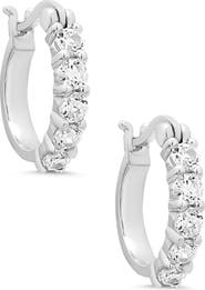 Lily Nily Kids' Cubic Zirconia Hoop Earrings