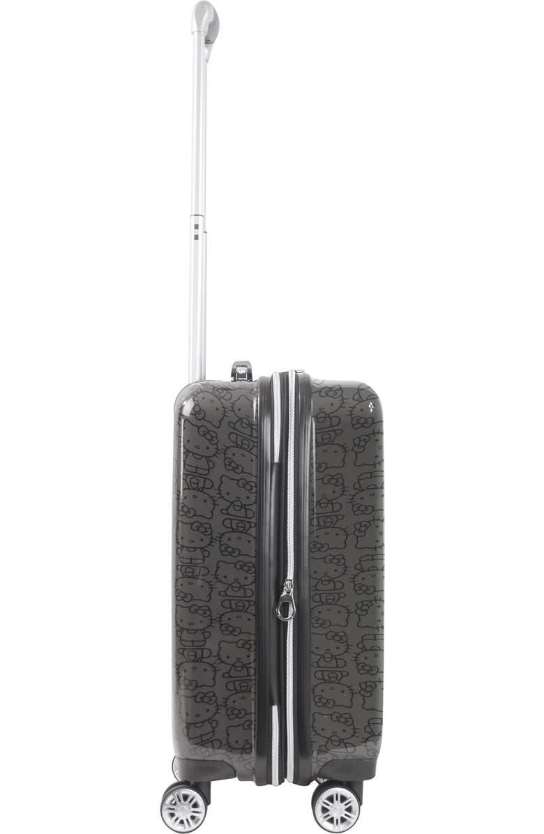 Hello Kitty Ful Hello Kitty Pose All Over Print 21" Hard-Sided Luggage, Alternate, color, Black