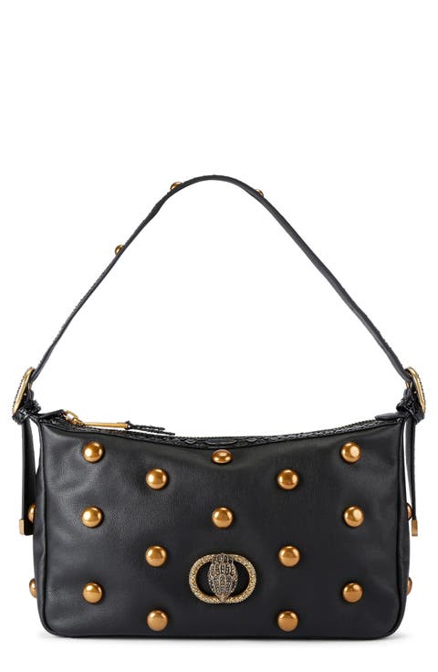 Chelsea Stud Soft Leather Shoulder Bag