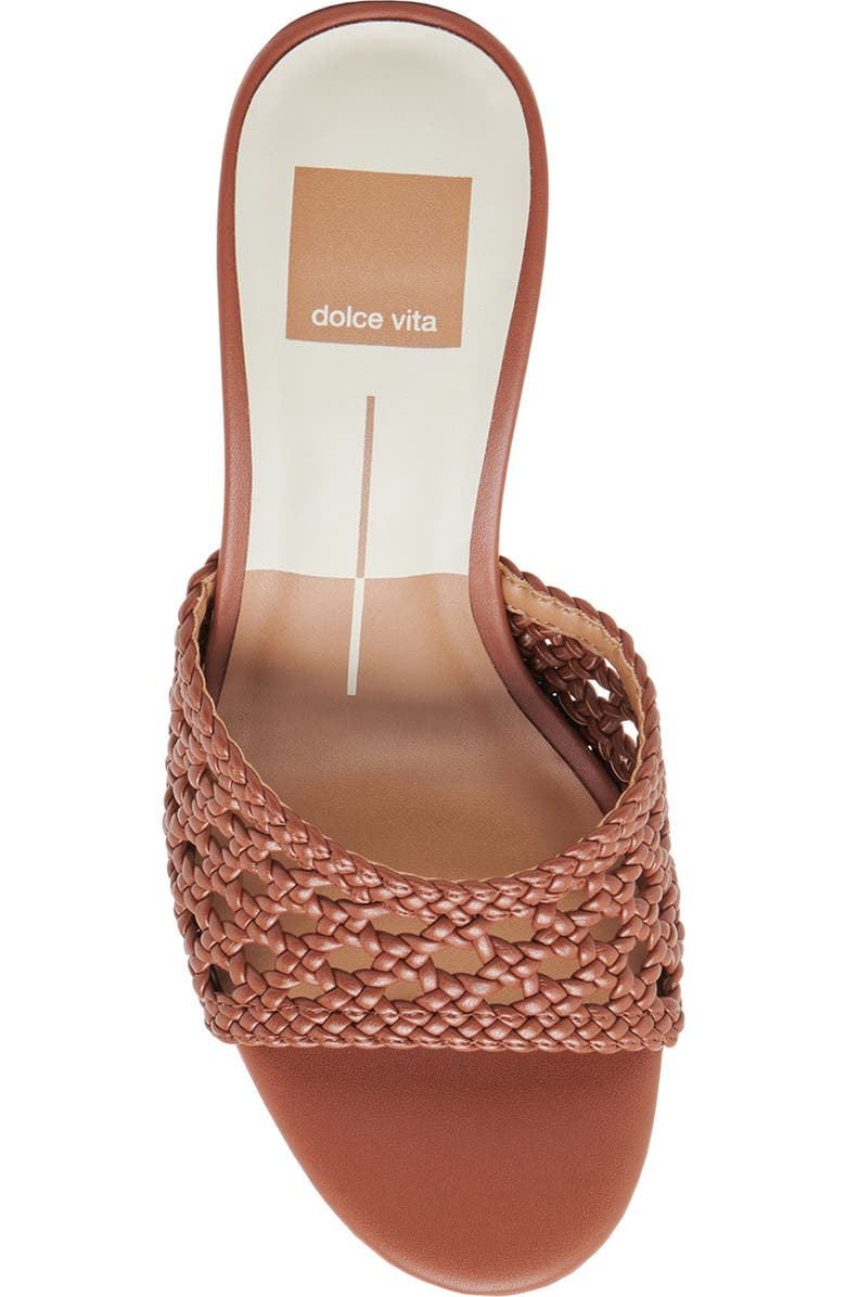 Dolce Vita Margoe Slide Sandal, Alternate, color, Congac Woven Stella