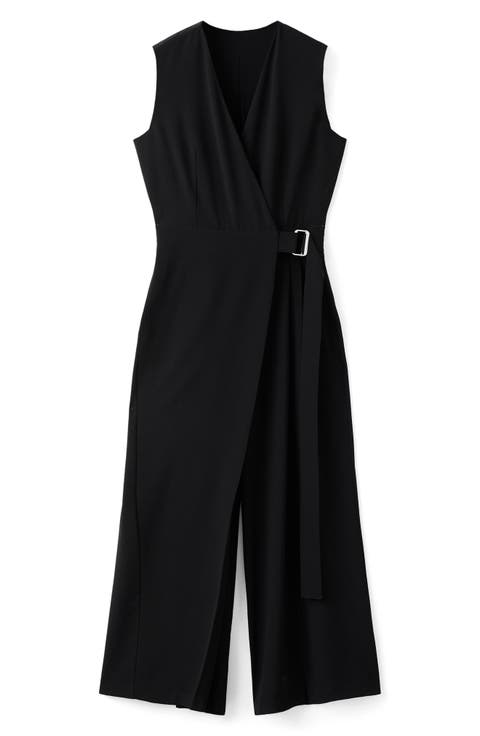 Belt Wrap Sleeveless Jumpsuit
