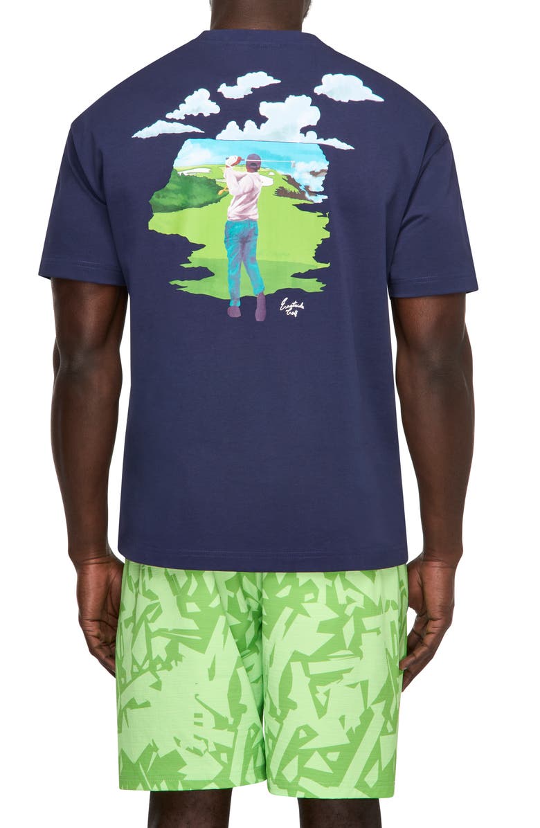 Eastside Golf Keep Swinging Graphic T-Shirt, Alternate, color, Midnight Navy