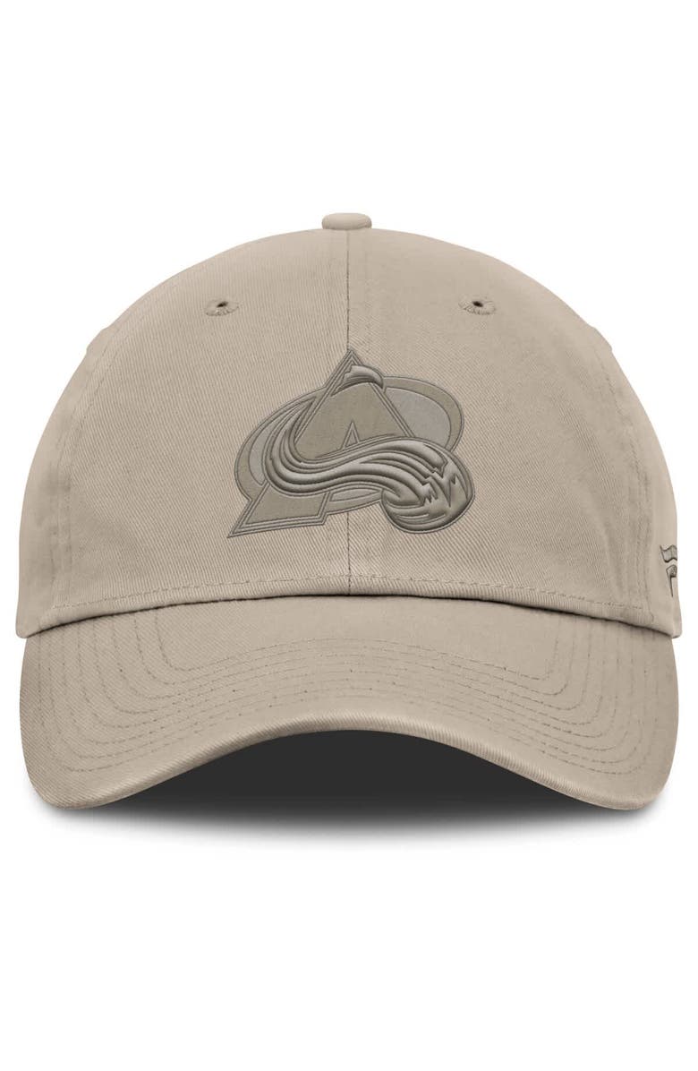 FANATICS Men's Fanatics Tan Colorado Avalanche Authentic Pro Road Adjustable Hat, Alternate, color, Tan
